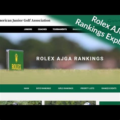 point value in the rolex ajga rankings|top 20 american juniors.